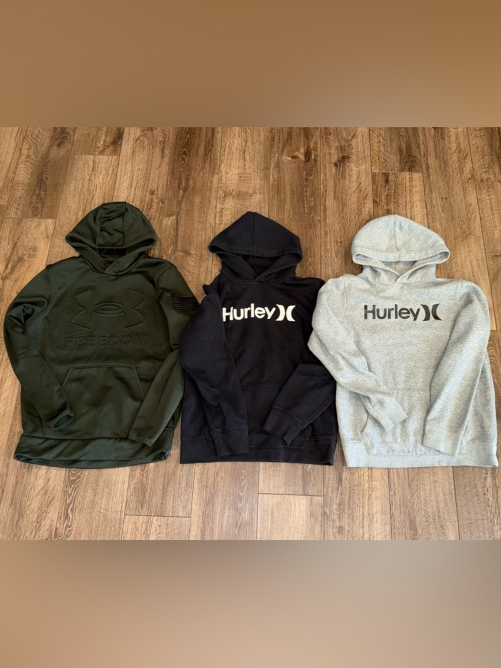 Boys Youth Hurley Under Armour Freedom Hoodies - Size 18/20